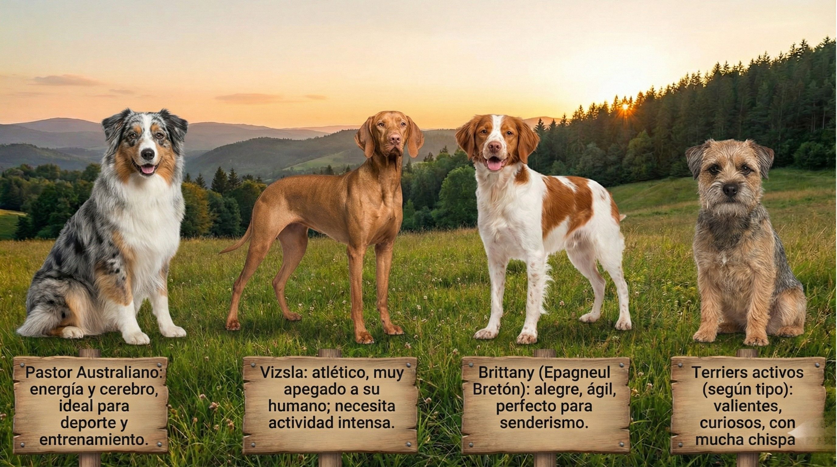 Razas medianas de perros muy activos (deportistas)